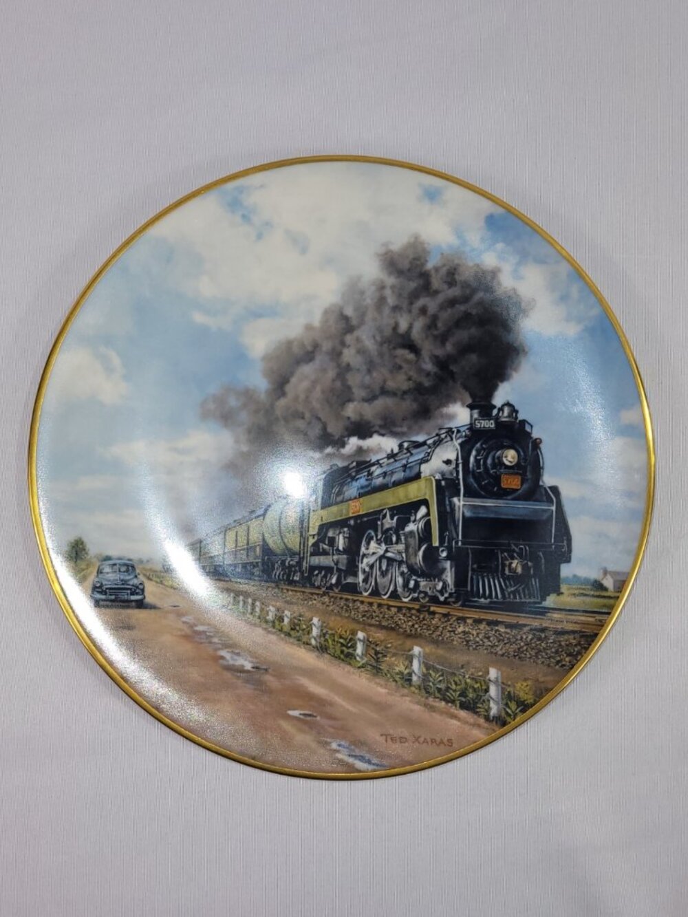 Christian Bell Porcelain Age of Steam Collector Plate CNR No Contest